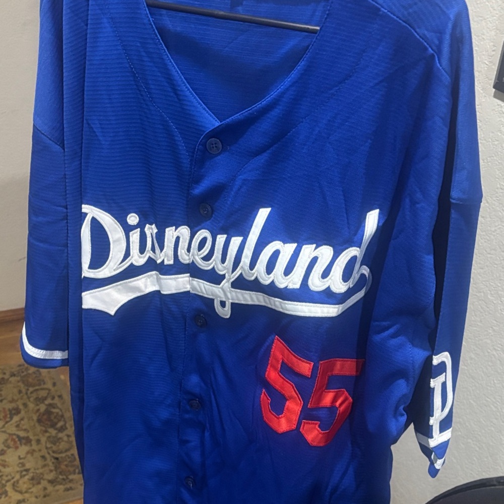 Blue Disneyland Baseball Jersey